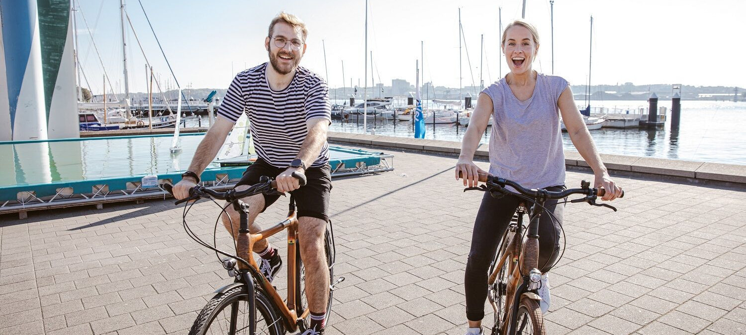 Fahrradfahren in Kiel