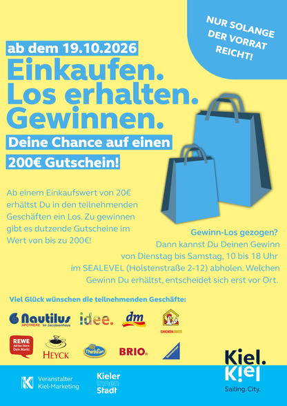 Los-Aktion in der oberen Holstenstraße