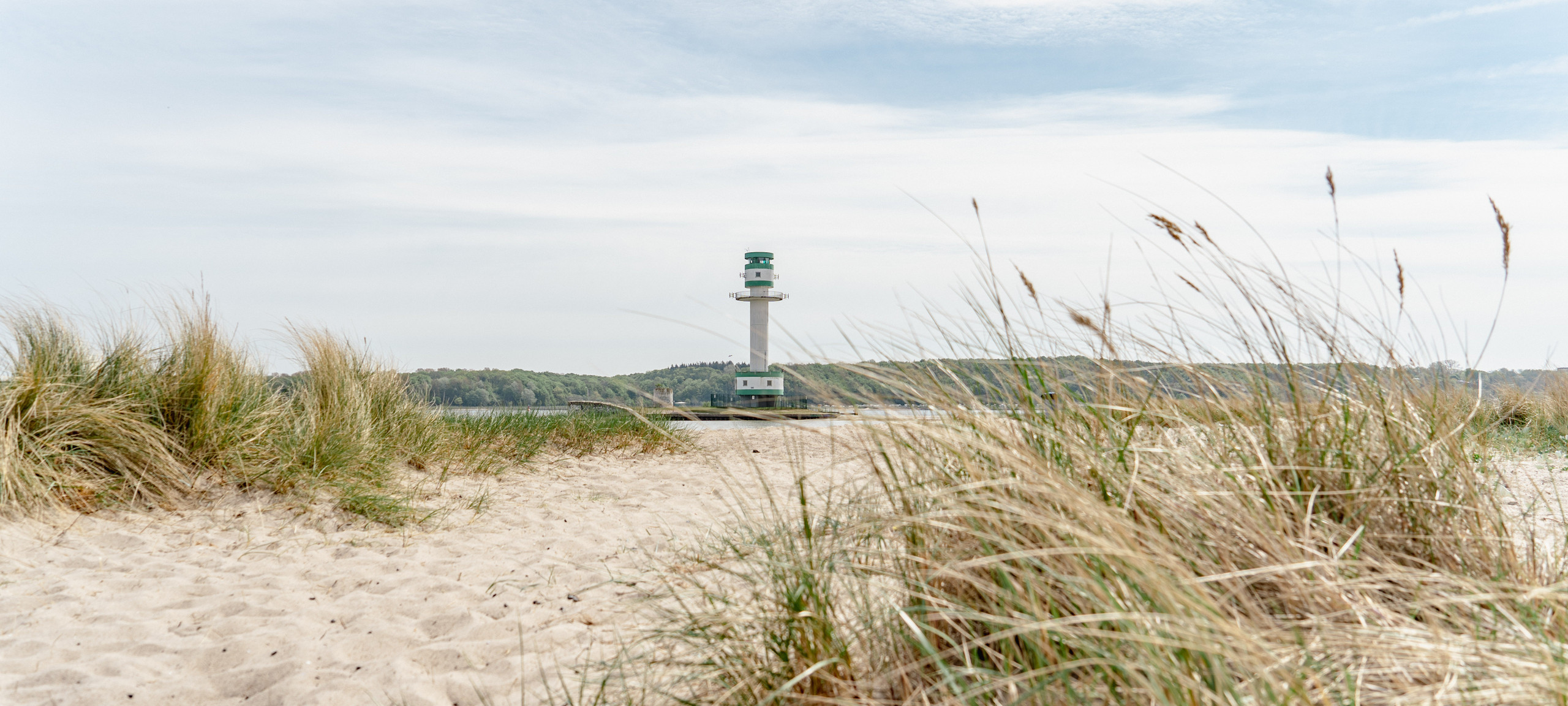 Leuchtturm am Strand von Friedrichsort