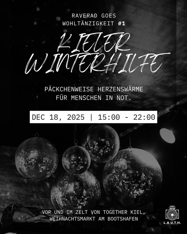 Flyer der Winterhilfe Aktion am Bootshafen