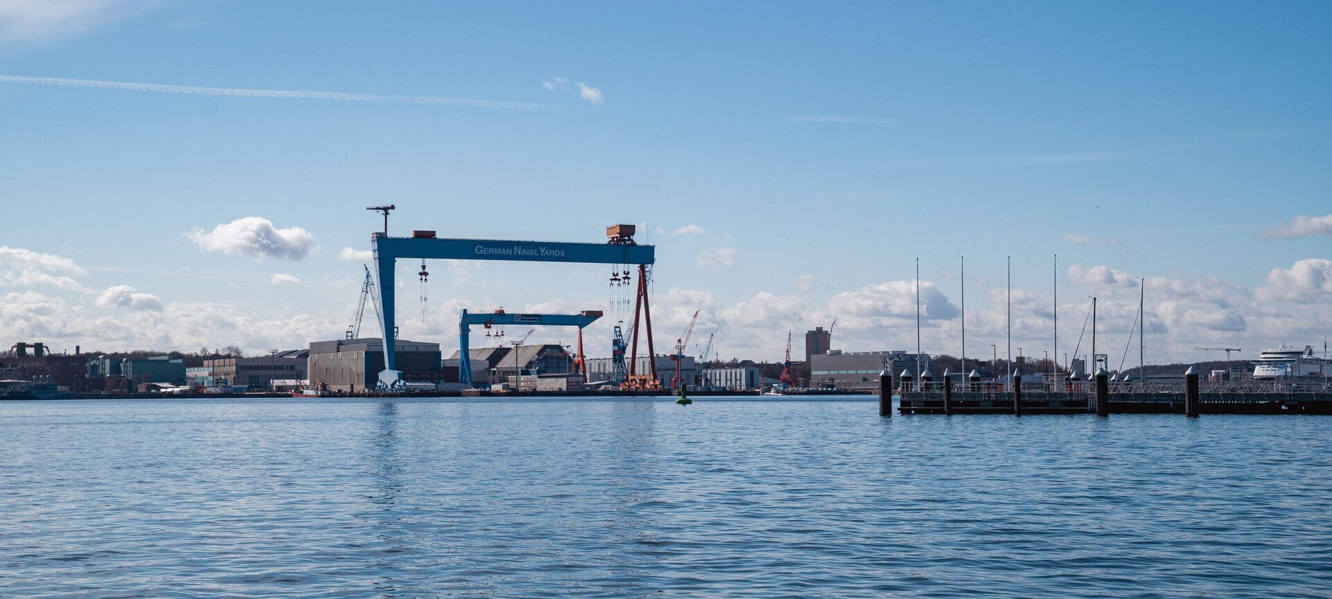 Ausblick auf die Kieler Förde.