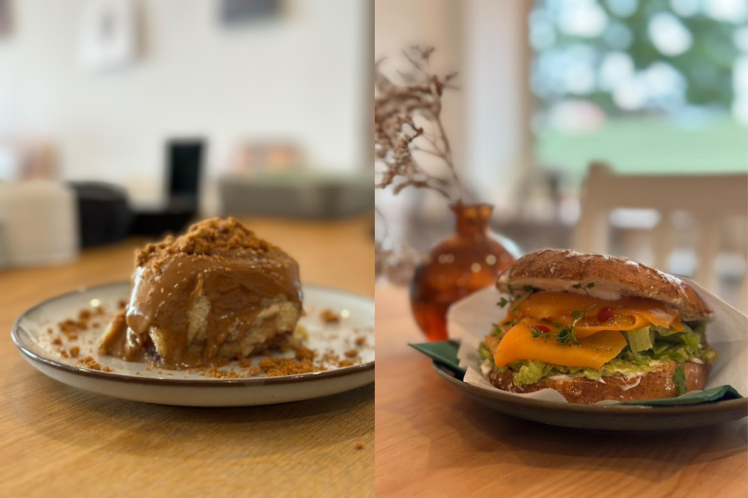 Zimtschnecke und Bagel