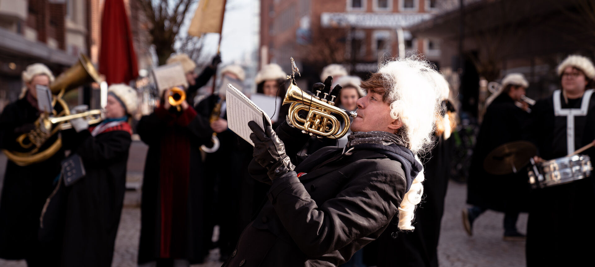 Musiker beim Kieler Umschlag