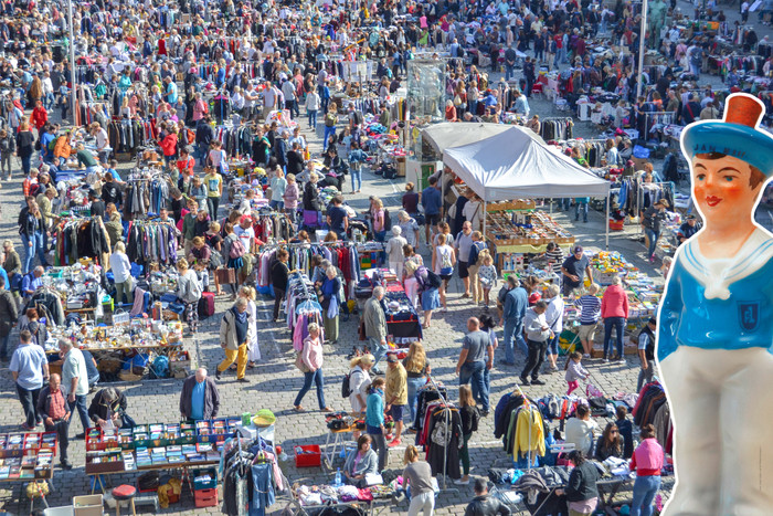 Flohmarkt - Innenstadt von Holstenplatz bis Rathausplatz