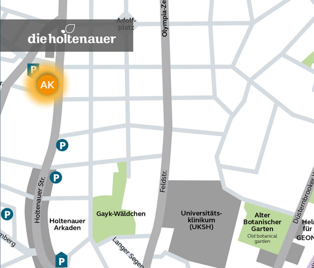 Übersichtsplan Holtenauerstrasse Lichtermeer