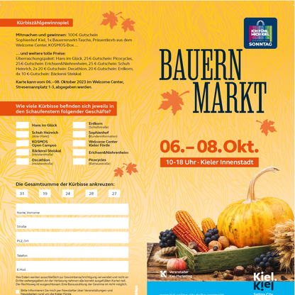 Bauernmarkt-Gewinnspiel Karte 
