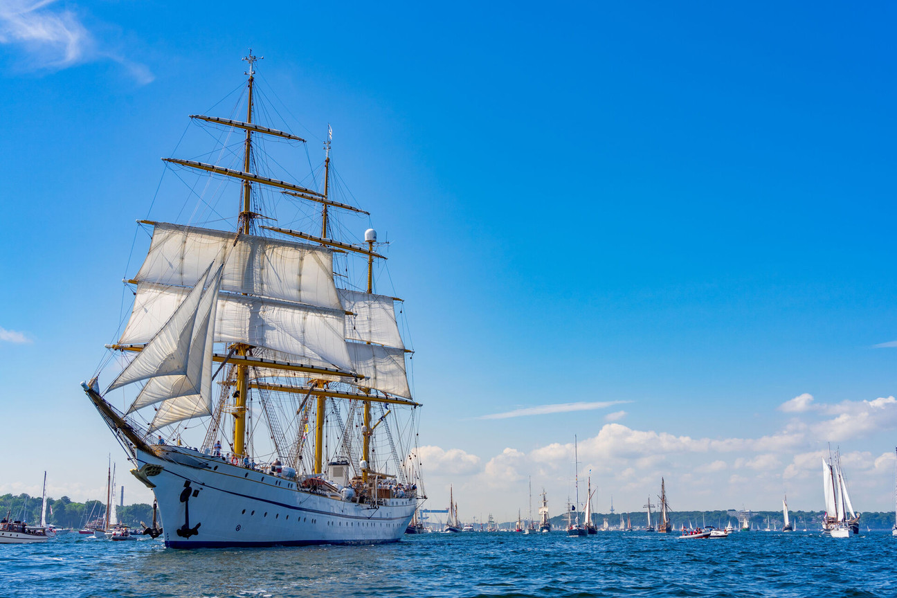 Gorch Fock auf der Kieler Förde