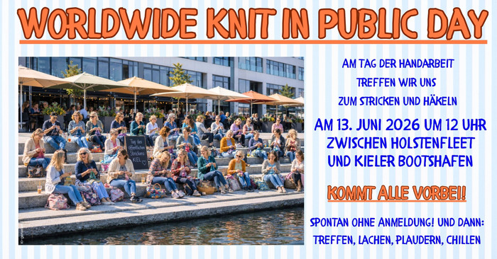 Stricken & Häkeln - Flashmob zwischen Bootshafen und Holstenfleet