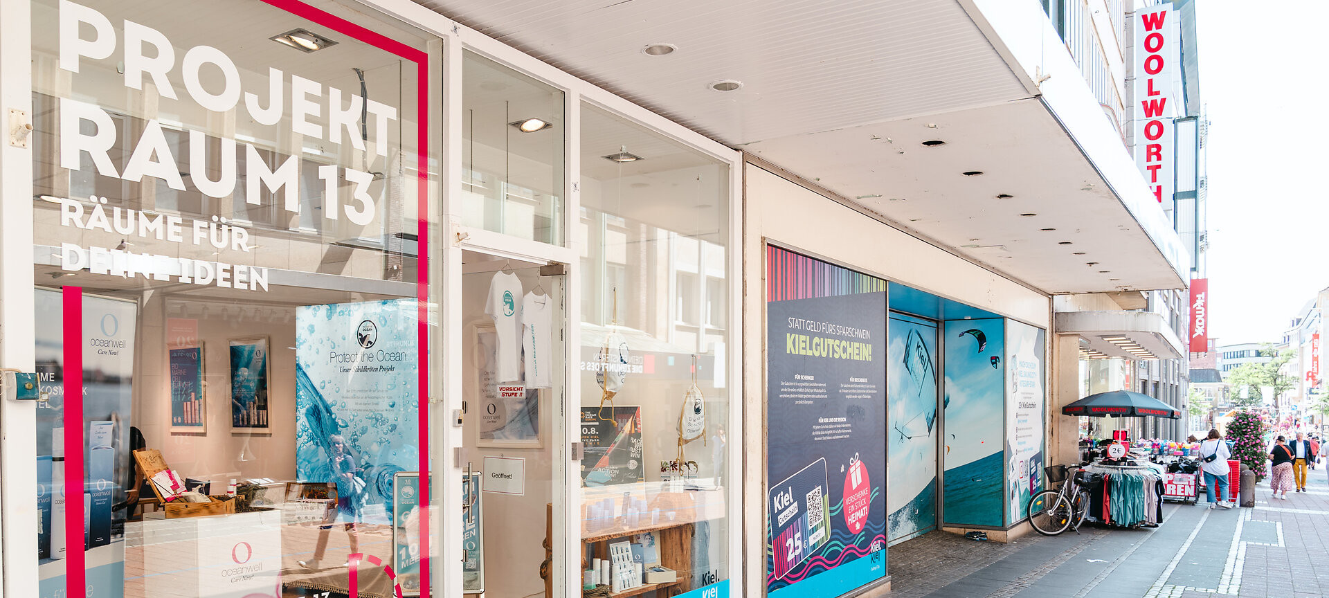 Schaufenster vom Projektraum 13