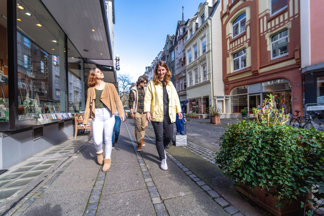 Stadtspaziergang durch die dänische Straße