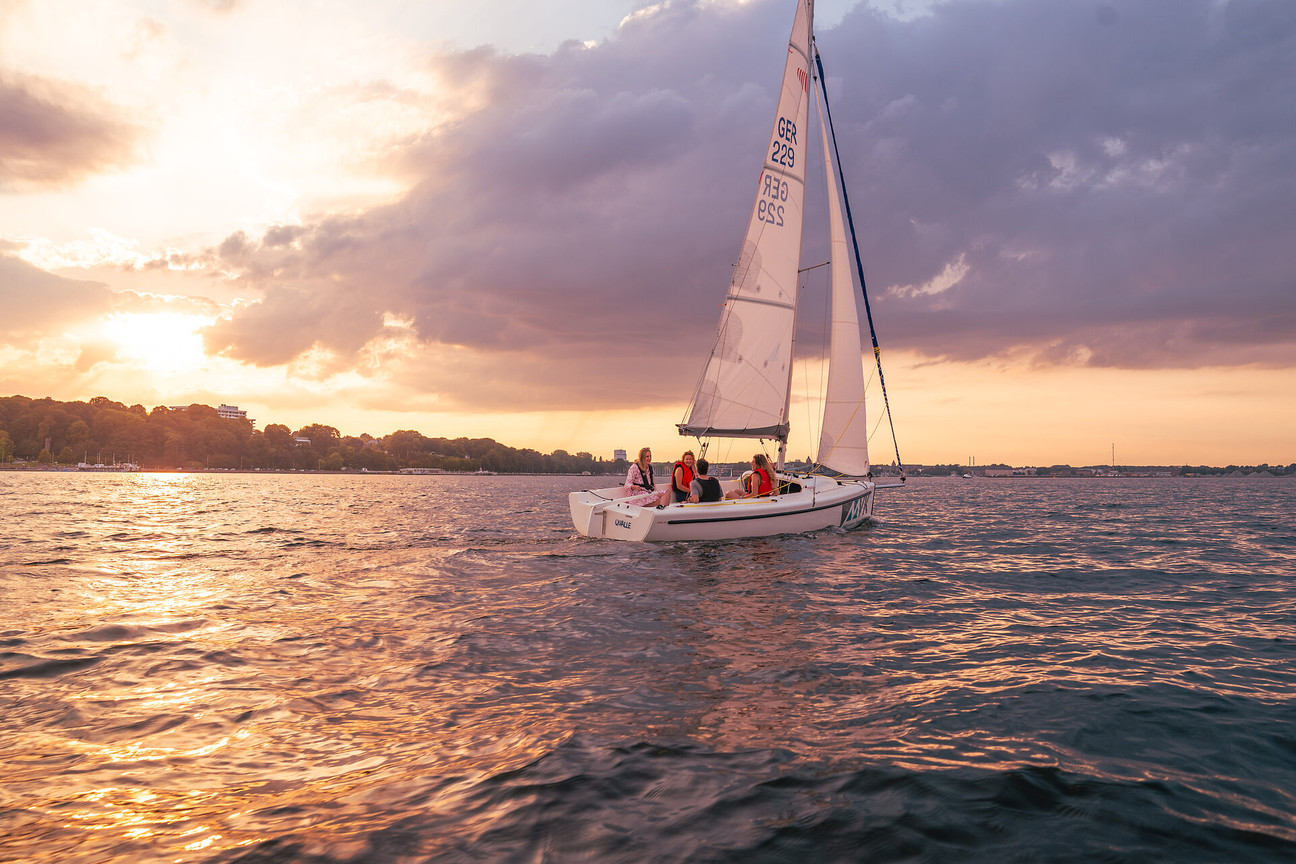 Sunsetsailing auf der Kieler Förde