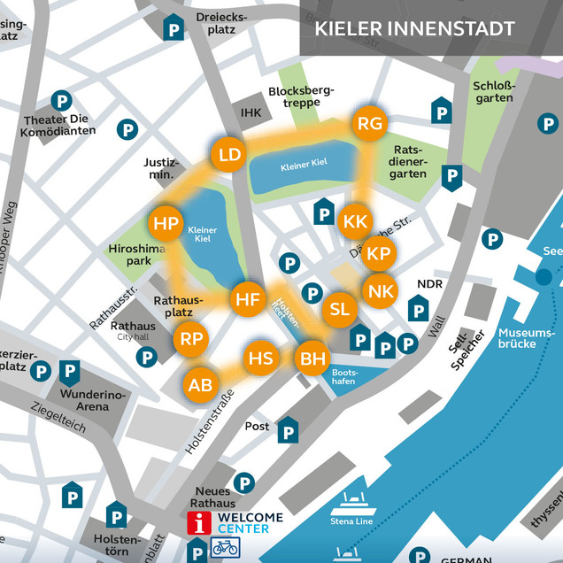 Übersichtsplan Innenstadt Lichtermeer