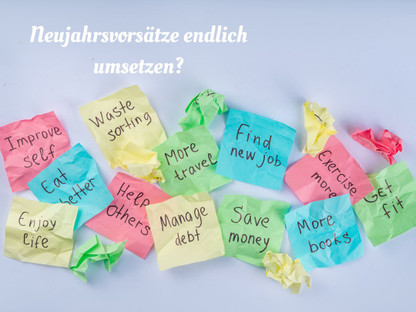 Liste mit guten Vorsätzen