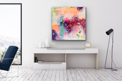 Kunstwerk an der Wand