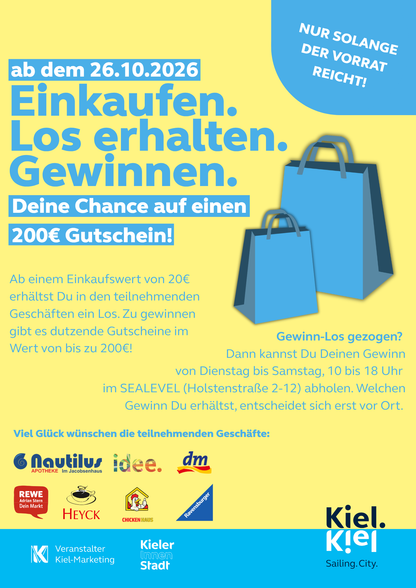 Los-Aktion in der oberen Holstenstraße
