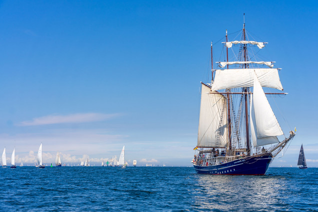 Windjammerparade bei der Kieler Woche