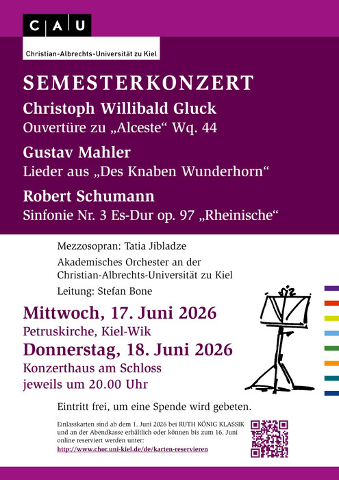Semesterkonzert des Akademischen Orchesters an der CAU