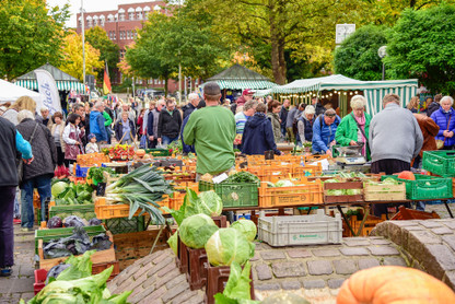 Marktstände Kiel Innenstadt Bauernmarkt